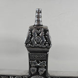 1980s Silver Ornate Church Altar Cross 24"x18" Tabletop Jesus - Mexico - Vintage