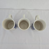 1980s Morton Salt Coffee Mugs: 1914 & 1921 Logos -When It Rains It Pours 3pcs