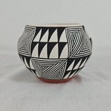 1950-60s Polychrome Pottery Olla Jar from Acoma, NM, Signed MA by Ma Aragon