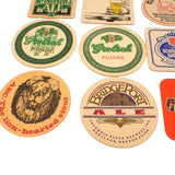 European & US Beer Coasters Mats Bar Pub Man Cave Art Breweriana 20 Pcs VG Vintage