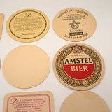 European & US Beer Coasters Mats Bar Pub Man Cave Art Breweriana 20 Pcs VG Vintage