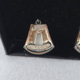 Marcasite & Mother of Pearl Dangle Earrings Thailand 925 A Sterling Silver NEW