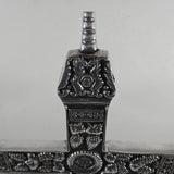 1980s Silver Ornate Church Altar Cross 24"x18" Tabletop Jesus - Mexico - Vintage