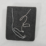 NF 925 Sterling Silver Thailand Marcasite &Crystal 17" Necklace Oval Pendant NEW