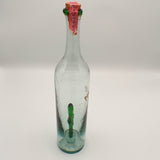 Porfidio Anejo EMPTY Bottle #7583 Green Cactus Hand Blown Art Glass 750ml VG