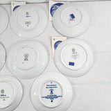 Royal Copenhagen, B&G, and Porsgrund Collector Plates 1973 to 1977 Set of 8