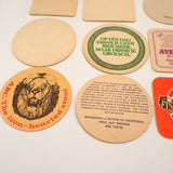 European & US Beer Coasters Mats Bar Pub Man Cave Art Breweriana 20 Pcs VG Vintage