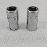 Snap-on 1/4" Drive 6 pt SAE MSV8 1/4" & MSV9 9/32" Sockets USA Made Vintage