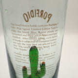 Porfidio Anejo EMPTY Bottle #7583 Green Cactus Hand Blown Art Glass 750ml VG