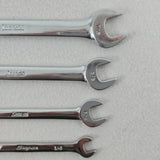 Snap-on VO Series SAE Double Open-End Wrenches 4pc Set - USA Made - Vintage