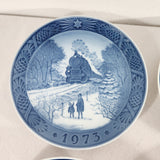 Royal Copenhagen, Bing and Grondahl (B&G) Collector Plates 1973-1976 Set of 7