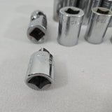 Craftsman 1/2" Drive V-Series SAE 12pt Socket Set 17 pc w/Univ Joint USA Vintage