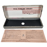 Vintage J. Wiss & Sons 9" Model C Pinking Shears Box & Instructions - 1930s-40s