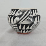 1950-60s Polychrome Pottery Olla Jar from Acoma, NM, Signed MA by Ma Aragon