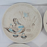 Lot of 10 Red Wing Potteries - Bob White Quail - 10-7/8" Dinner Plates 1962 MCM