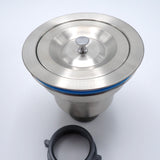 New Stainless Steel 3.5" Kitchen Sink Basket Strainer Drain Assembly w/Gaskets