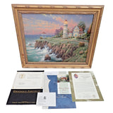 Thomas Kinkade Victorian Light 24x20 Ltd Ed Canvas #218/1100 Signed COA, Framed