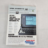 Vintage February 1991 BYTE Magazine - Tomorrow's Laptops - 15 Notebook Computers