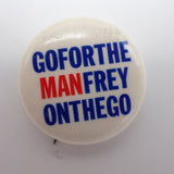 Vintage PA VFW Eugene Manfrey Campaign Pinback Buttons Pair Bastian Bros