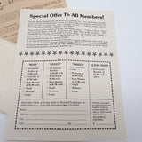 Vintage Elton John Fan Club 1975 1976 Newsletter Poster Mailer Set