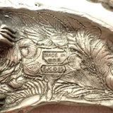 Pewter Bald Eagle EJC 1995 Belt Buckle USA 3-5/8"x2-3/4" Western Rare Vintage