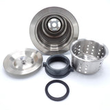 New Stainless Steel 3.5" Kitchen Sink Basket Strainer Drain Assembly w/Gaskets