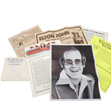 Vintage Elton John Fan Club 1975 1976 Newsletter Poster Mailer Set