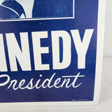 Vtg Ted Kennedy For President 1980 Campaign Poster Sign 22" x 14" Cardboard NOS