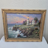 Thomas Kinkade Victorian Light 24x20 Ltd Ed Canvas #218/1100 Signed COA, Framed