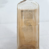 1930s Sloan's Liniment Glass Bottle Original Label Metal Cap Medicine 7" EMPTY