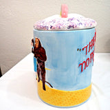 Wizard of Oz Star Jars Cookie Jar, Emerald City Pitcher & 4 Glasses 1998 Set VG