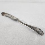 Rogers 1881 Master Butter Knife Silver Plate Twisted Handle 7" w/Floral Pattern