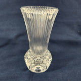 Vintage Fostoria Thumbprint Melissa Pattern 5" Crystal Bud Vase LN