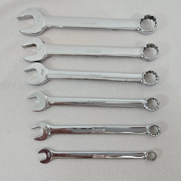 Vtg Snap-On OES Series 6pc Hex Spline Short Wrench Set OES18-OES8 1/4