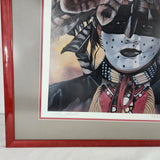 Vtg 1996 Cheyenne Dog Soldier Print by Lisa Achnuder - Signed, Framed & Matted