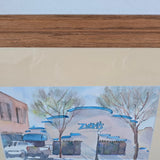 Southwestern Watercolor: Zummy's Adobe by Kat Wiederhorn - Mid-20th Century