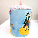 Wizard of Oz Star Jars Cookie Jar, Emerald City Pitcher & 4 Glasses 1998 Set VG