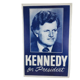 Vtg Ted Kennedy For President 1980 Campaign Poster Sign 22" x 14" Cardboard NOS