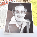Vintage Elton John Fan Club 1975 1976 Newsletter Poster Mailer Set