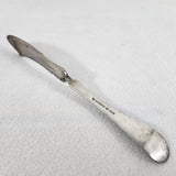 Rogers 1881 Master Butter Knife Silver Plate Twisted Handle 7" w/Floral Pattern