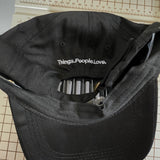 eBay Baseball Cap Hat Things People Love Black Embroidered Adjustable