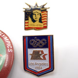 1984 Los Angeles Olympics LAOOC Bucket Hat M/L w/8 Pins including Sam Eagle USA