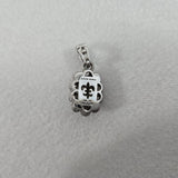 Judith Ripka Signed CZ Cluster Pendant Sterling 925 Oval Thailand Diamonique VG