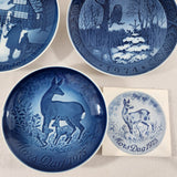Royal Copenhagen, Bing and Grondahl (B&G) Collector Plates 1973-1976 Set of 7