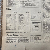 1982 Chicago Tribune Tylenol Cyanide Murders Newspaper Oct 5 Complete