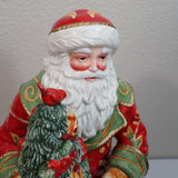 Fitz & Floyd Bellacara Santa 19" Figurine Centerpiece w/Box 2008 Handcrafted