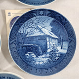 Royal Copenhagen, B&G, and Porsgrund Collector Plates 1973 to 1977 Set of 8