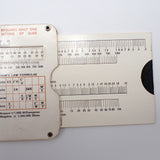 Vintage Ohmite 1968 Double-Sided Ohm's Law Resistance Calculator Slide Rule USA