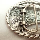 Pewter Bald Eagle EJC 1995 Belt Buckle USA 3-5/8"x2-3/4" Western Rare Vintage
