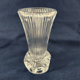 Vintage Fostoria Thumbprint Melissa Pattern 5" Crystal Bud Vase LN